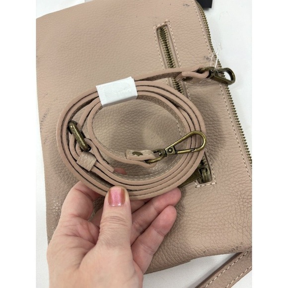 Valentina Fiore Woven Leather Clutch Crossbody Wristlet Adjustable Strap - Picture 15 of 16